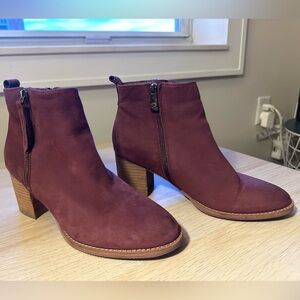 Blondo Waterproof Maroon Nova Booties